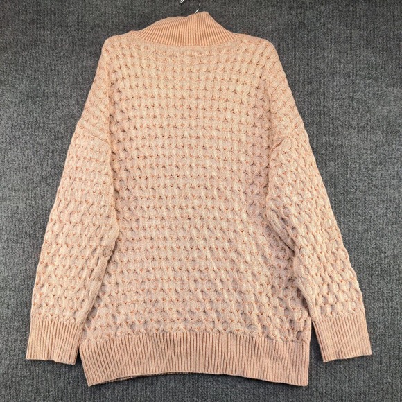 Knox Rose Women's Tunic Mock Neck Sweater Multicolor Large Geometric Pullover - Picture 5 of 12